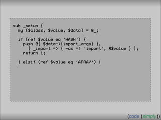 Crafting Custom Interfaces with Sub::Exporter