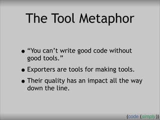 Crafting Custom Interfaces with Sub::Exporter
