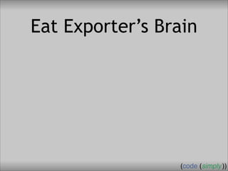 Crafting Custom Interfaces with Sub::Exporter