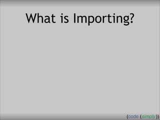 Crafting Custom Interfaces with Sub::Exporter