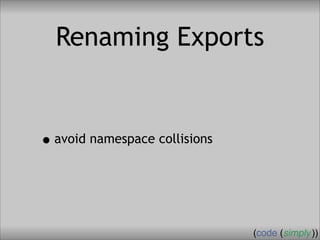 Crafting Custom Interfaces with Sub::Exporter