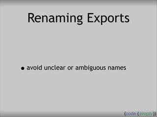 Crafting Custom Interfaces with Sub::Exporter