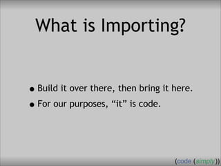 Crafting Custom Interfaces with Sub::Exporter