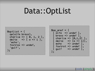 Crafting Custom Interfaces with Sub::Exporter