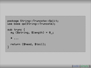 Crafting Custom Interfaces with Sub::Exporter
