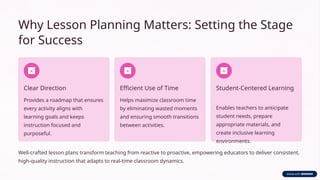Crafting Effective Lesson Plans: A Comprehensive Educator's Guide to ...
