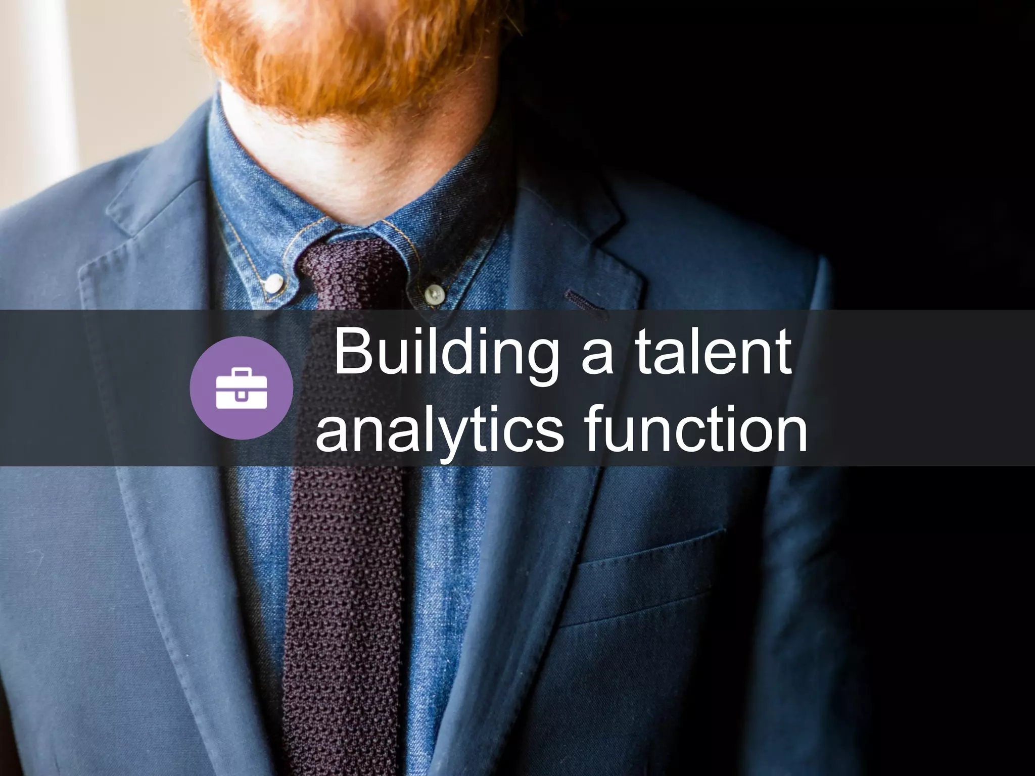 Building a talent
analytics function
 
