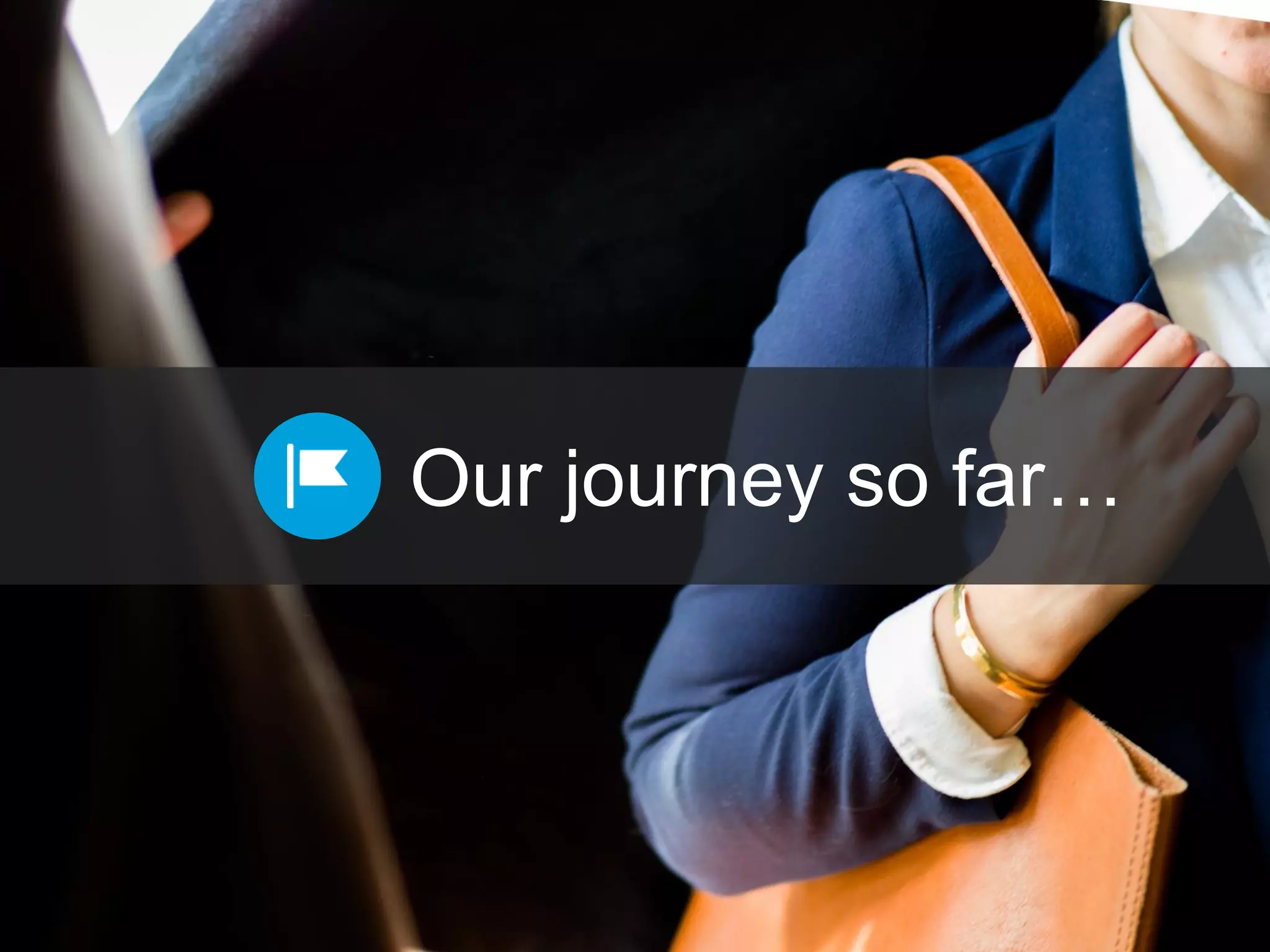 Our journey so far…
 