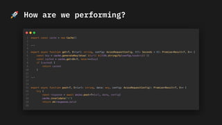 🚀 How are we performing?
 