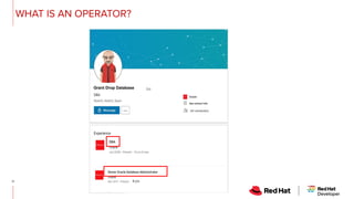 WHAT IS AN OPERATOR?
Grant Drop Database
 