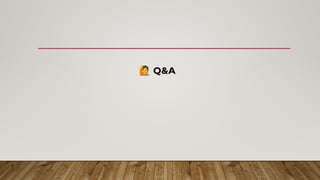 🙋 Q&A
 