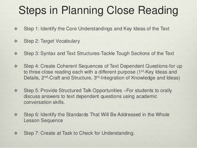 Close reading essay examples