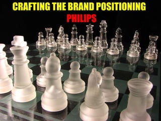 CRAFTING THE BRAND POSITIONING
- PHILIPS
 