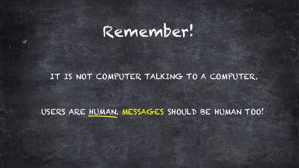Crafting UX of User Interface Messages