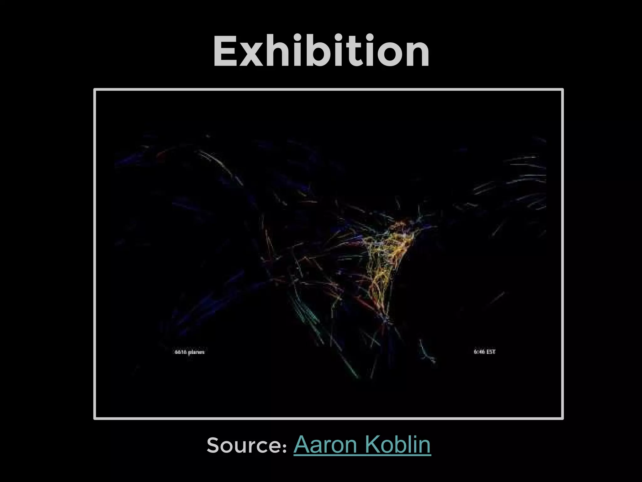 Source: Aaron Koblin
Exhibition
 