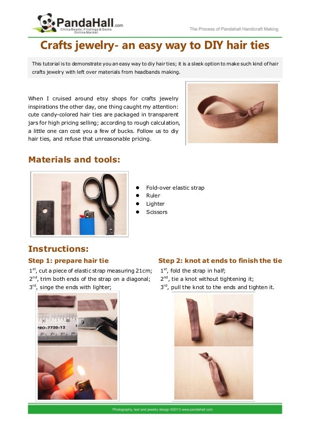 Crafts Jewelry An Easy Way To Diy Hair Ties