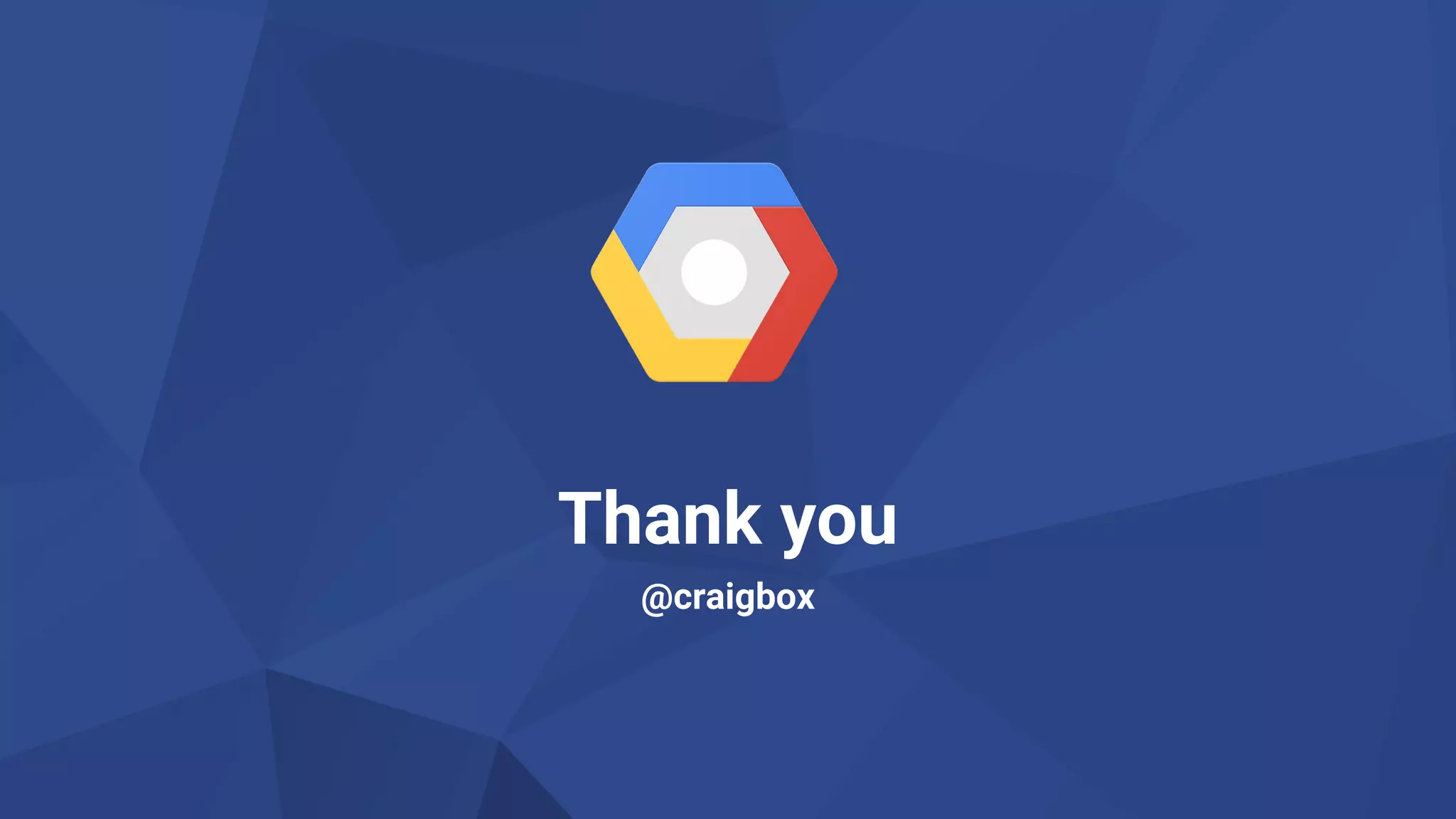 Google Cloud Platform 46
Thank you
@craigbox
 