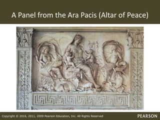Copyright © 2016, 2011, 2009 Pearson Education, Inc. All Rights Reserved
A Panel from the Ara Pacis (Altar of Peace)
 