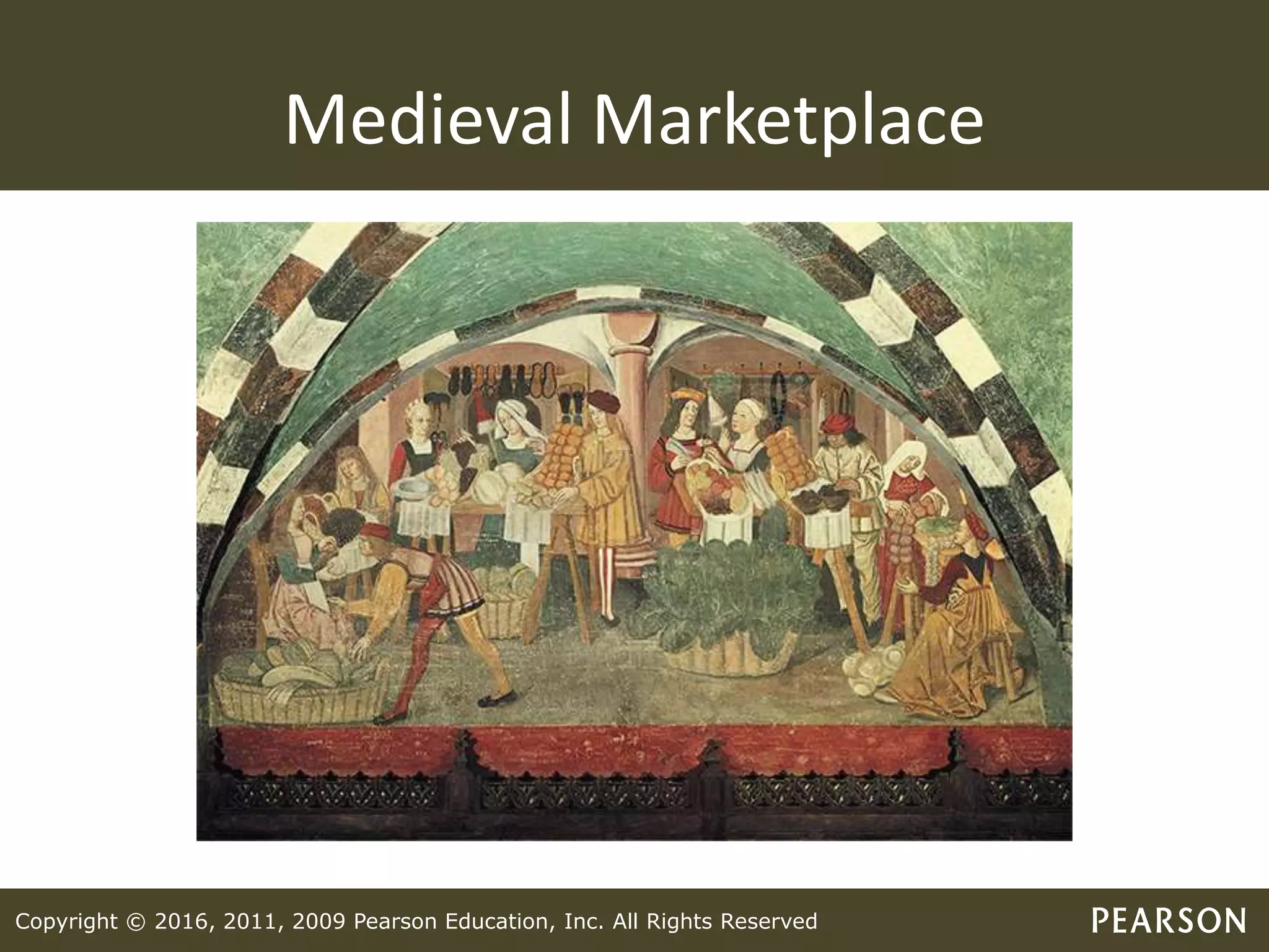 Copyright © 2016, 2011, 2009 Pearson Education, Inc. All Rights Reserved
Medieval Marketplace
 