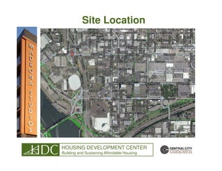 Site Location




HOUSING DEVELOPMENT CENTER
Building and Sustaining Affordable Housing
 