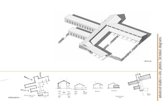 building diagrams>>
                                 <<library axo




   advanced studio i>>site, photos, 3d mdoel, diagrams
 