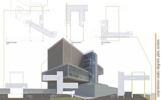 up




                                                                                              dn




a                                                                                                         dn
                                                                                                               up




                                                                                                     up




                                    dn




                                                              up
                                                                   dn




                                                                                                                                   up




                                            up




                                                                        b
                                                         dn                                                                                                up
                                                    up                                                                                                dn




                                                                                                                                                                c
    n                                                                       n                                       n




                                                                                                                                                                    comprehensive studio>>diagrams, plans, sections
    ground ﬂoor plan>>                                                          fourth ﬂoor plan>>                      ﬁfth ﬂoor plan>>
    1/64”=1’                                                                    1/64”=1’                                1/64”=1’




                         <<section a     section b>>                                                                                    section c>>
                              1/64”=1’   1/64”=1’                                                                                       1/64”=1’
 