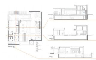 1
                                                              1

                                                                              13

                                                     3

         5                                                                                                section a>>
                                    2                                                                           1/16”=1’

                                                                                             dn
                                                 1
                                                                                8

                                        6



     4
                                                         11             14
                                                                                                      a
                                                                                             up


                                        7




         8                                                                         15



         8                  10                                                                        b
                                            12
                                                                  1                     16
                                                                                                          section b>>
         9                  10                                                                                  1/16”=1’

                                                                      1. Entry
                                                                      2. Reception
DN                                                                    3. Waiting Area
                                                                      4. Style/Cut area
                                                                      5. Dryers
                                                                      6. Shampoo/Color Mixing Area
                                                                      7. Service Core
ground ﬂoor plan>>                                                    8. Bathroom
                                                                      9. Chaninging Area
             n   1/16”=1’
                            c                                         10. Spa Room
                                                                      111. Courtyard
                                                                      12. Reflecting Pool
                                                                      13. Lounge/Formal Family Area
                                                                      14. Kitchen
                                                                      15. Dining
                                                                      16. Den/Office




                                                                                                          section c>>
                                                                                                                1/16”=1’
 