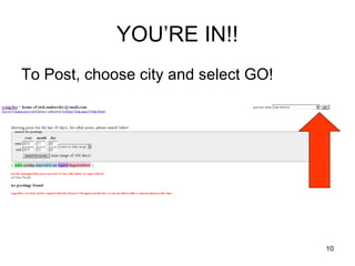 craigslist city select