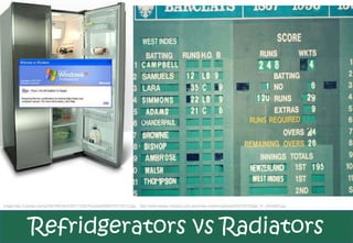 Image http://i.pbase.com/g3/64/559164/2/55171028.Pictures0588047R103315.jpg   http://www.design-industry.com.au/en/wp-content/uploads/2007/07/fridge_01_400x400.jpg




              Refridgerators vs Radiators
 