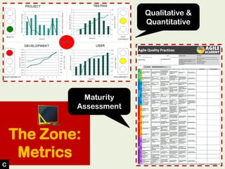 The Zone:
Metrics
Qualitative &
Quantitative
Maturity
Assessment
C
 