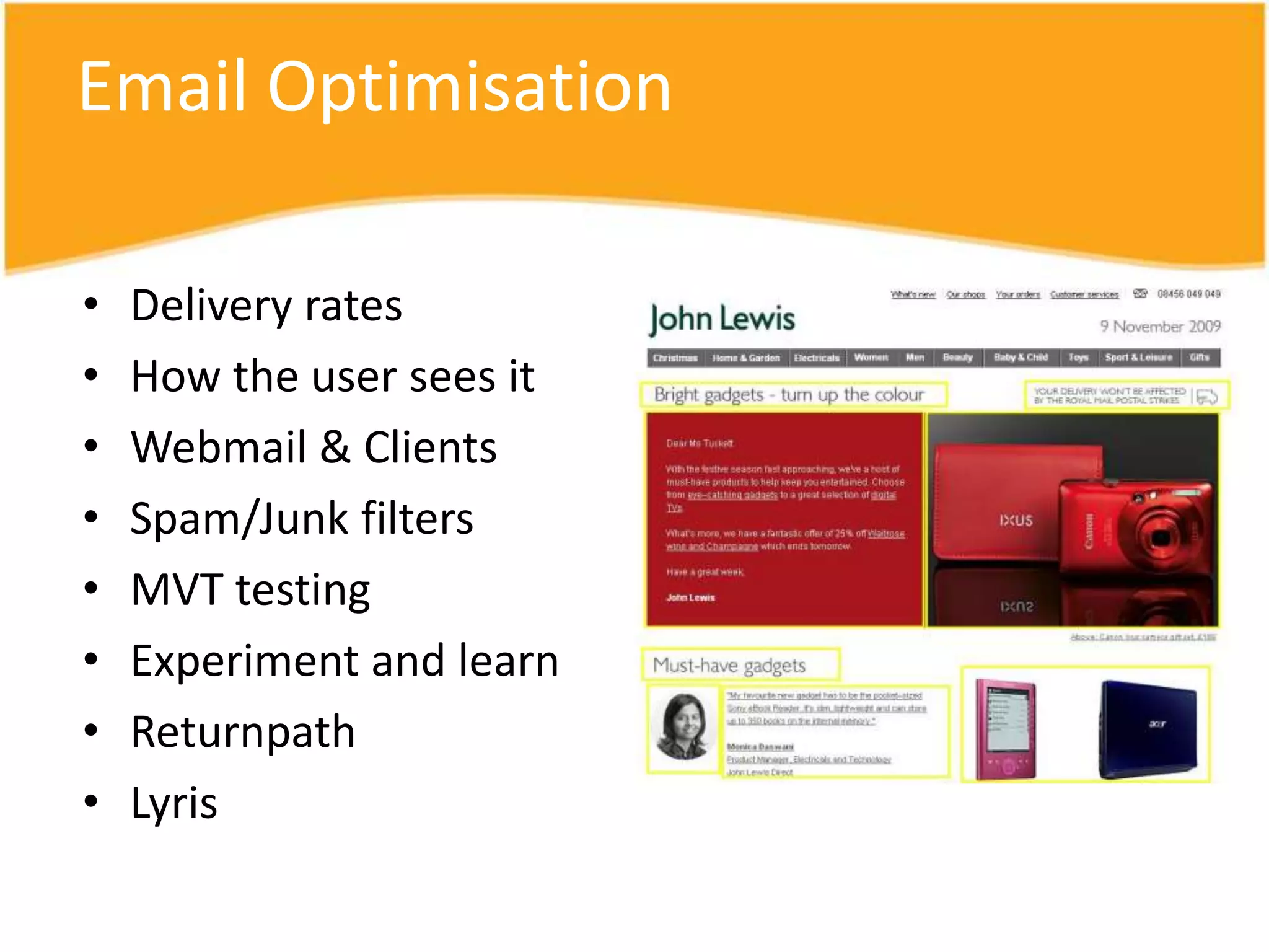 Cross channel optimisation #2Call centre optimisationEmergency phone switchoffTelephony MVTChat testingUsability testing of internal appsSimple no training overspill systemsContact deflection systems and self servicingCustomer reminders Safelite – Technician profile and ‘on their way’ notice