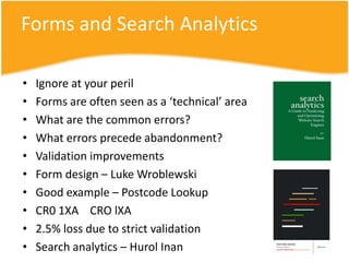My adviceInvest in optimisation tools and talentTools may be low cost – expertise is worth paying forBiggest ROI is high traffic landing page optimisationFunnel is good but page is quicker (weeks vs 6 mth)Work on images, copy, call-to-action, layout, hurry up messages, scarcity calls, badging, value propositionAlways measure these tests with other channels…Chat and funnel test show cross channel is criticalOptimise low hanging fruit – then segmentsStart a gambling club at work – have fun!  Try crazy stuff!More questions?  Grab me after for a beer!