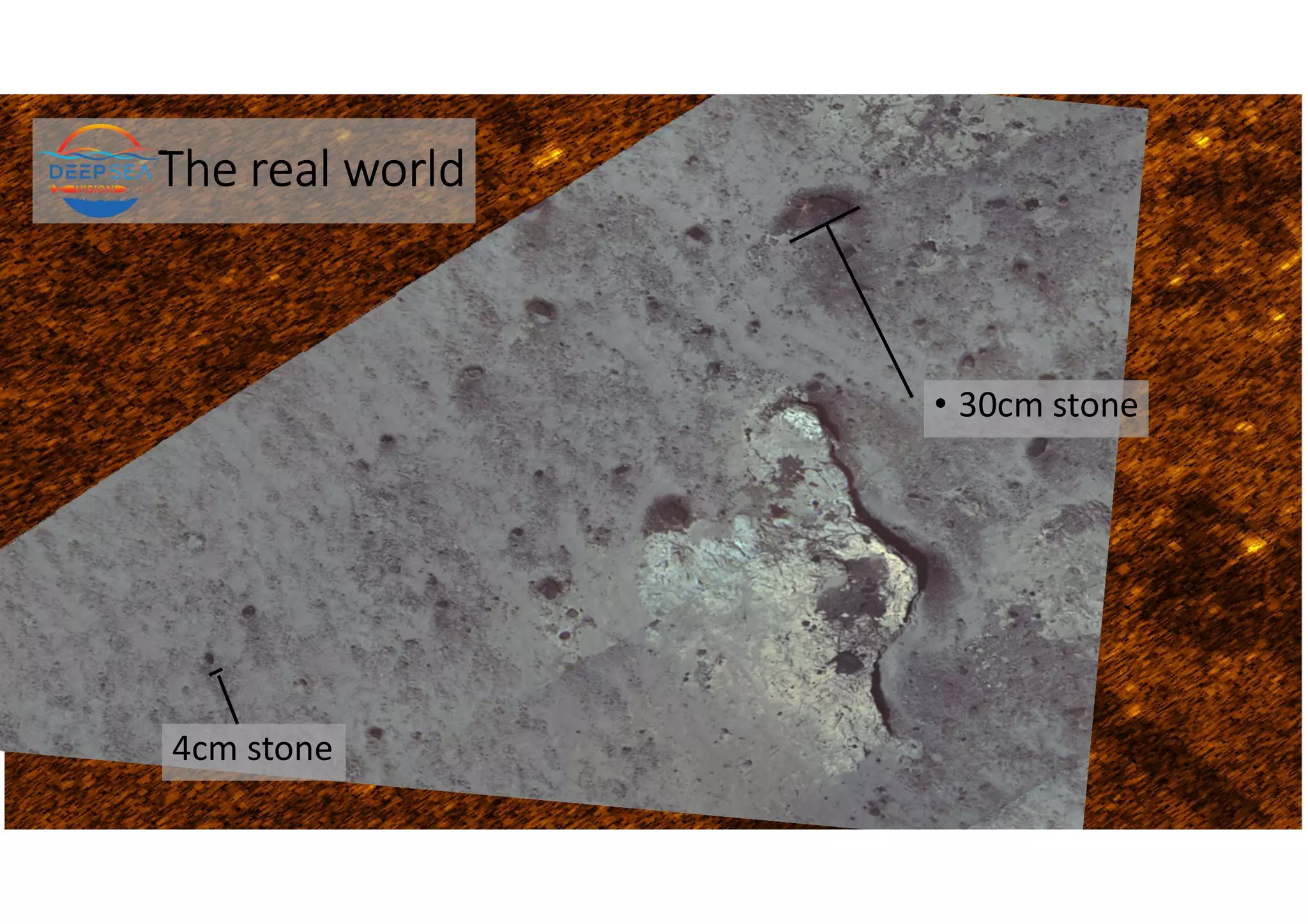 The real world
The real world
• 30cm stone
4cm stone
 