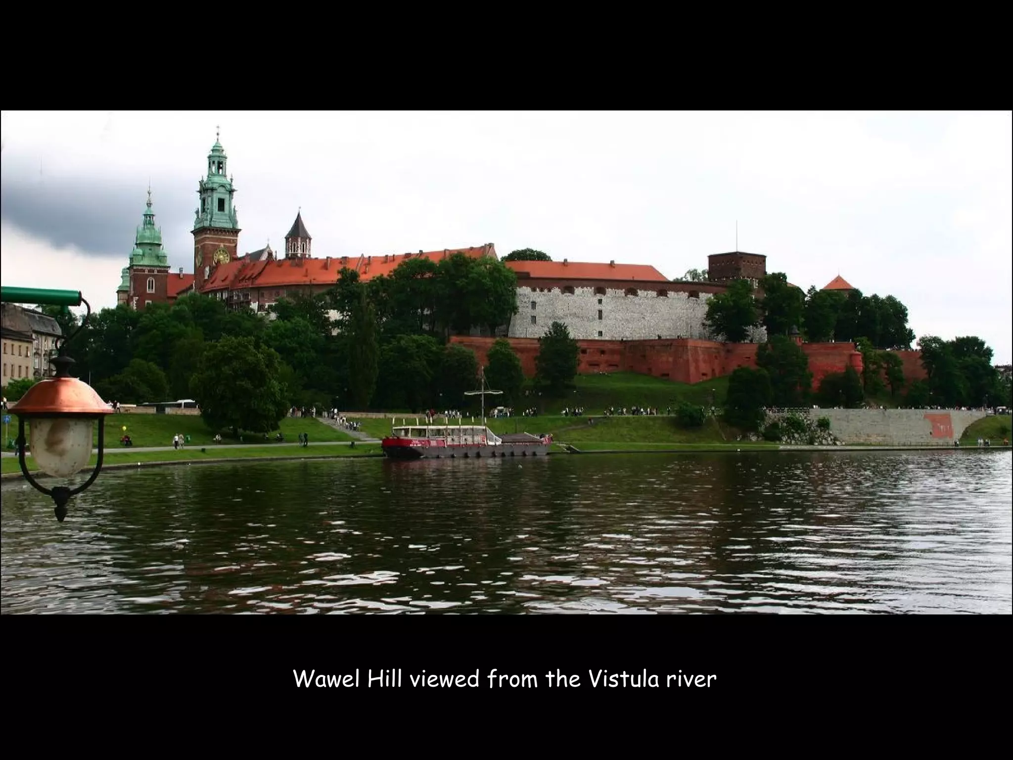 Wawel Hill viewed from the Vistula river
