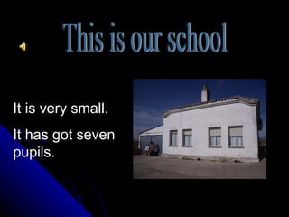 It is very small.
It has got seven
pupils.
 