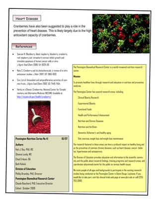 Health benefits of Cranberries | PDF