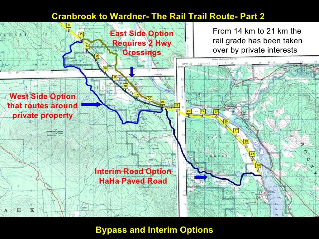 Cranbrook to Baynes Lake, BC TCT Route Proposal