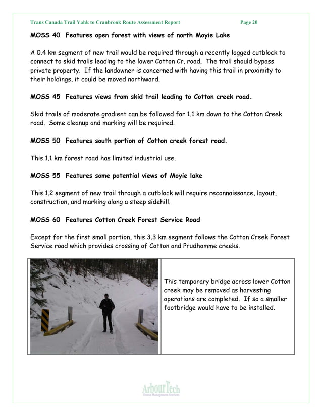 Cranbrook Yahk Assessment Report