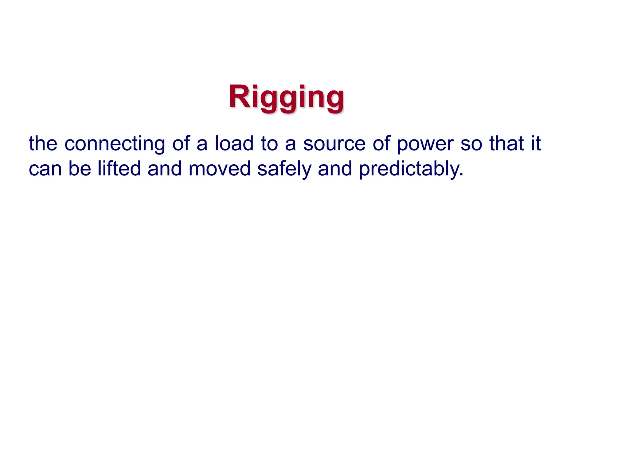 Crane-Rigging-Lifting lifting preacitions | PPTX