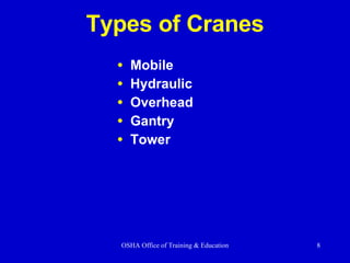 Types of Cranes Mobile Hydraulic Overhead Gantry Tower 