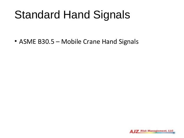 Osha Crane Hand Signals Chart Pdf