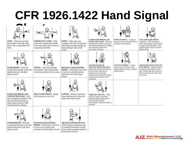 Osha Crane Hand Signals Chart Pdf
