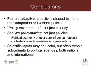 Analyzing the science policy-practice interface in climate change adaptation