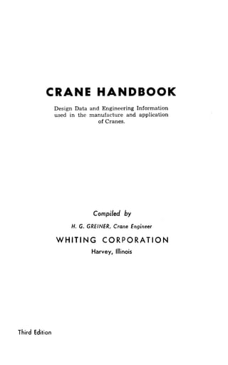 Crane handbook