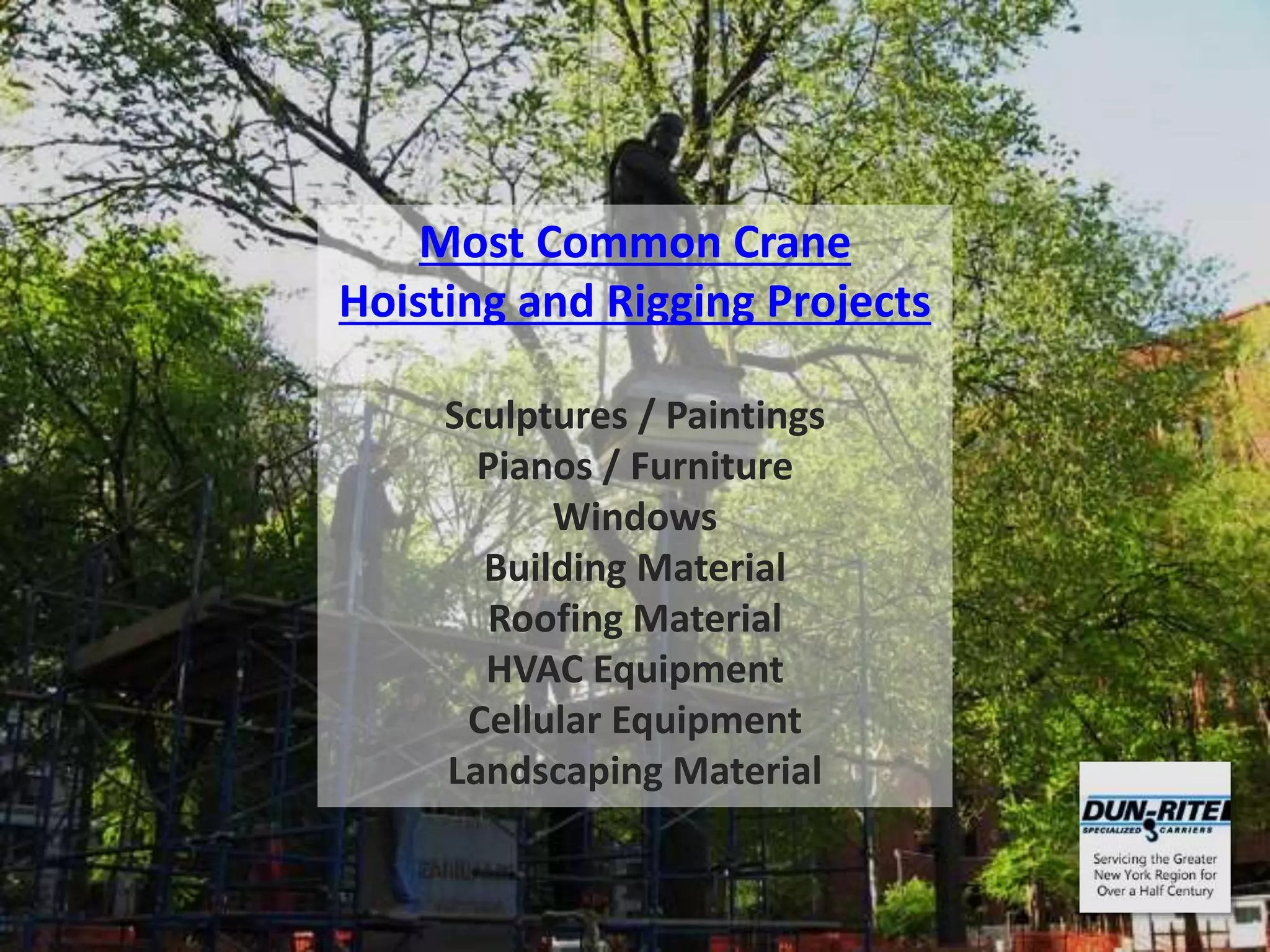 Crane Hoisting and Rigging | PPTX