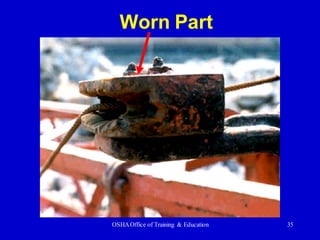 OSHAOffice of Training & Education 35
Worn Part
 