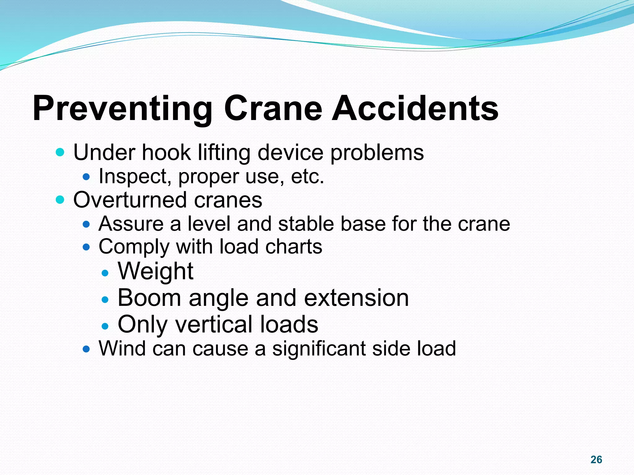 Cranes and Hoist Safety | PPT