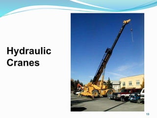 Hydraulic
Cranes
13
 