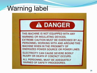 Warning label
25
 