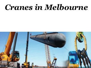 Cranes in Melbourne
 